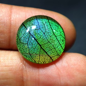 Monarch Butterfly <b>Opal</b> Doublet Handmade Monarch <b>Opal</b> Jewelry Green Fire <b>Opal</b> Stone Jewelry Fire <b>Opal</b> Doublet Monarch Gemstone - Product Image 2