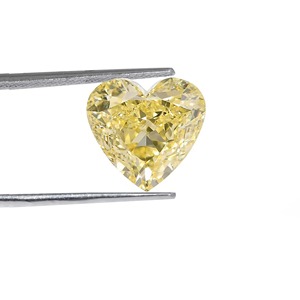 Diamante Cultivado en Laboratorio con Certificación IGI, 1CT, Corte Corazón, Color Amarillo Fantasía, VVS1, 3EX, Corte Excelente, Proveedor B2B para Distribuidores e Importadores de Diamantes - Product Image 5