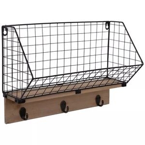 Metal Wire <b>Storage</b> <b>Basket</b> With Handles <b>Rectangle</b> Shape For Kitchen <b>Storage</b> Modern Design Stackable <b>Baskets</b> - Product Image 2