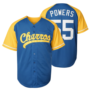 Camiseta de Béisbol Edición Campeonato para Hombre, Cierre Completo con Botones, 100% Poliéster Malla, Corte Automatizado, Manga Raglán, Ropa Deportiva de Equipo - Product Image 3