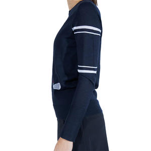 Pull-over de golf personnalisé pour femme, col rond, tricot intarsia, idéal pour les sorties sur le parcours, événements décontractés et sportifs, haute qualité - Product Image 3