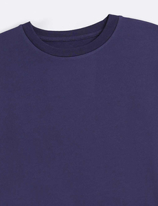 T-shirt pour homme à col rond, manches courtes, couleur unie, coupe classique, jersey décontracté, 100% coton, design épaules tombantes - Product Image 5