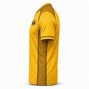 Maillot de football personnalisé pour équipe, gestion de l'humidité, confort optimal, vêtements de sport respirants en tissu polyester à séchage rapide - Product Image 3