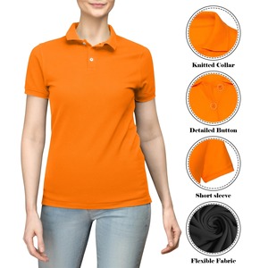 High-quality Women's Plain Polo <b>T</b>-<b>shirt</b> Women's Short-sleeved Fitted <b>Collar</b> Casual <b>T</b>-<b>shirt</b> Business <b>Shirt</b> - Product Image 5