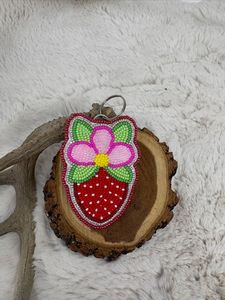 Luxury Eco-Friendly Classic Floral Embroidery Beaded Handmade <b>Keychain</b> for Women & Girls with <b>Customized</b> Design - Product Image 1
