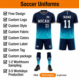 Camiseta de Fútbol a Rayas de Argentina de Micah Corporation, Camiseta de Fútbol de Manga Corta con Cuello en V, Ropa Deportiva Personalizada para Equipos - Product Image 5