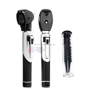 Debonairii LED <b>Light</b> Replaceable Fiber OpticOtoscope Ophthalmoscope Set Veterinary Diagnostic Ear Spatulas CE ISO Certified - Product Image 3