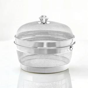 Paniers de rangement écologiques modernes en fil d'acier carré avec poignées, grands bacs organisateurs polyvalents pour cuisine, placard, étagère et usage domestique - Product Image 1