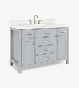 Meuble sous-vasque de salle de bain OEM Hannah 48 pouces, vasque simple, 2 options de finition, directement de l'usine au Vietnam - Product Image 2