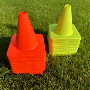 Conos de entrenamiento resistentes a la intemperie, conos de goma para deportes al aire libre, conos de goma flexibles y duraderos, irrompibles, fabricante de conos de goma para entrenamiento. - Product Image 4