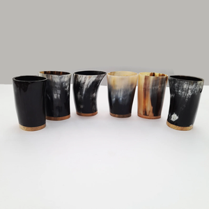 Taza de cuerno de búfalo natural, estilo vikingo, para beber cerveza, de alta calidad, con asa de madera, la más vendida, para sublimación en ágata, DIY. - Product Image 6