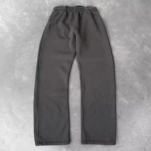 Pantalones Deportivos Rojos para Hombre, Cintura Elástica, Estilo Casual, Tejido de Algodón Medio, Estilo Liso, para Otoño - Product Image 3