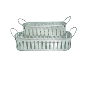 Lot de 3 jardinières décoratives de forme ronde pour restaurant, jardin, accessoires de pot floral décoratif - Product Image 4