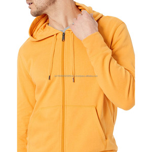 Sweat-shirts à capuche zippés respirants de haute qualité fabriqués au Pakistan, personnalisés, hautement recommandés, avec logo, pour vêtements de fitness pour hommes - Product Image 2