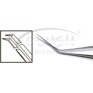 Inamura 1.8 Cross Action Capsulorhexis Forceps Straight w/ Mark Ophthalmic Cataract <b>Instrument</b> By Blush <b>Surgical</b> - Product Image 4