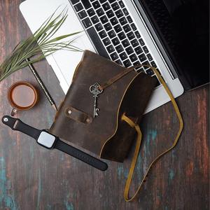 Custom Handmade Genuine Leather <b>Journal</b> Diary Print Leather Notebook Blank Spell Book with Handmade Paper Vintage <b>Writing</b> Diary - Product Image 4