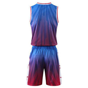 Wholesale Custom Basketball Jersey Shorts Set Vibrant <b>Heat</b>-Transfer Print Breathable Quick Dry Team Training Sportswear Front - Product Image 2