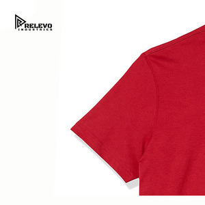 เสื้อเชิ้ตแขนสั้นผู้ชาย Relevo Industries สีแดง ผ้าฝ้าย ระบายอากาศได้ดี ทรงปกติ น้ำหนัก 230 กรัม พร้อมโลโก้ด้านหน้า - Product Image 4