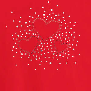 Camiseta de Algodón 100% con Pedrería para Hombre, Ajuste Holgado, Color Rojo, Nuevo Diseño, Suave, con los Mejores Detalles - Product Image 4