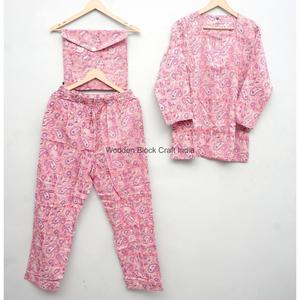 Conjunto de Pijama de 2 Piezas para Mujer, 100% Algodón, Estampado Paisley, Manga Larga, Cuello Redondo, Tejido Suave, Ropa de Dormir de Verano, Regalo - Product Image 2