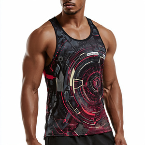Football Training Vest Singlet Men Quick Dry Sublimation Tank Tops Men's High Quality Football Sublimation Singlet Tops - Product Image 3
