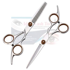 Ciseaux de salon pour hommes et femmes, outils et accessoires capillaires pour barbier, salon de beauté - Product Image 1