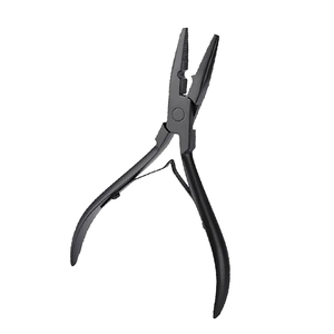 Pince à extensions capillaires professionnelle de haute qualité en acier inoxydable chirurgical argenté, personnalisable, pour usage commercial - Product Image 5