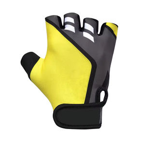 Breathable Non <b>Slip</b> Silicone <b>Half</b> Finger Cycling and Weightlifting Gloves Leather Weight Lifting Training Glove - Product Image 2