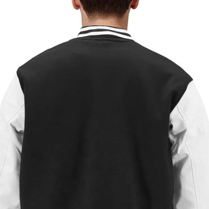 Blousons universitaires unisexes fabriqués en usine avec motif géométrique, col montant et capuche – Étiquette personnalisée, vente chaude et prix compétitif - Product Image 4