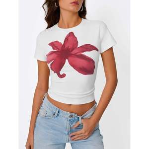 Camisetas Extra Grandes para Mujer, Algodón Grueso, Corte Holgado, Ropa Urbana, Moda Diaria, Proveedor Mayorista OEM para Exportación - Product Image 6