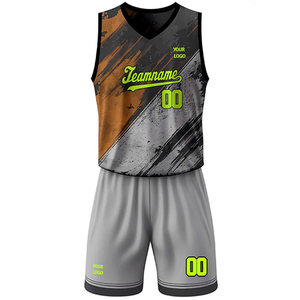 Custom Printed Plus Size Sublimation Basketball Uniform Set | Sleeveless Jersey Shorts | Spandex/Polyester | Breathable Quick - Product Image 2