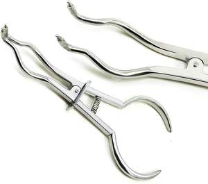 Pinzas de Alta Calidad para Dique de Goma Ortodóntico de Acero Inoxidable, Clase I, con Certificación CE - Product Image 1