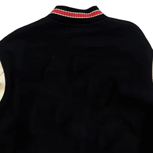 แจ็คเก็ตเลตเตอร์แมนสไตล์สตรีทสำหรับผู้ชาย ผ้าวูลปักลายเชนิลล์ แขนหนัง ราคาโรงงาน แจ็คเก็ตวิทยาลัย - Product Image 4