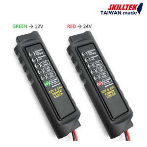 Testeur de batterie de véhicule professionnel 12V 24V, analyseur de charge de batterie automobile robuste pour l'entretien des voitures, camions et embarcations - Product Image 2