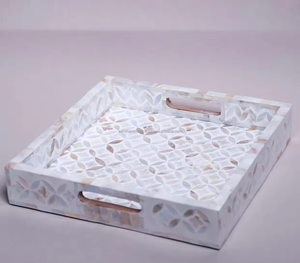 Bandeja Rectangular de Hueso de Alta Calidad para Servir y Decorar con Tamaño y Color Personalizables a un Precio Razonable de De Casa Decor - Product Image 4