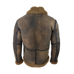 Premium Quality Men Leather Fur Jacket <b>Thick</b> <b>Winter</b> <b>Coat</b> Luxury Design OEM ODM Manufacturing Wholesale Export Apparel - Product Image 6