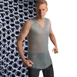 Camisa de Cota de Malla Tradicional Hecha a Mano de Acero Suave, Armadura Medieval Renacentista para Disfraz de Caballero con Tallas Personalizadas - Product Image 4