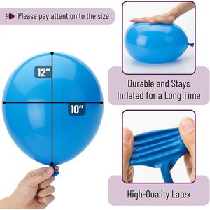 Palloncini Blu da 12 Pollici, Confezione da 54 per Decorazioni Festive - Product Image 2