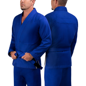 Men Judo Uniform <b>Blue</b> 100% Cotton Regular Fit Durable Martial Arts Wear All Sizes available - Product Image 1