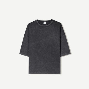 Distressed Men's Boxy T-shirts Acid Wash Oversized <b>Tshirt</b> Custom Cropped t Shirt Men - Product Image 6