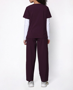 Wholesale Custom Logo Summer Scrub Sets Stretch Spandex <b>Nurse</b> Hospital Scrubs Suit Tops Unisex Medical Hospital Uniforms - Product Image 2