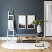 Tapis ovale blanc en jute pour intérieur, tapis en fibres naturelles durables pour salle à manger, chambre, entrée