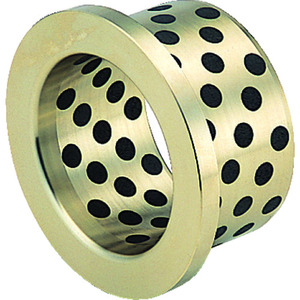 Douille autobloquante en laiton usinée CNC, palier linéaire à bride pour équipement d'automatisation de convoyeurs - Product Image 1