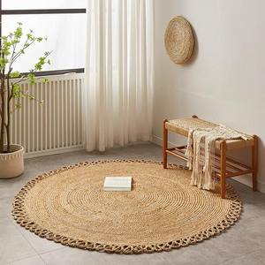 <b>Rustic</b> Style Jute Mat – Handmade Natural Fiber Floor Mat for Modern and Traditional Interior Decoration - Product Image 4