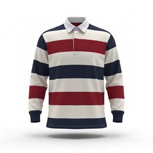 Nuevas Camisetas de Rugby Personalizadas Vintage de Lona Sólida, Manga Larga, 100% Poliéster, Impresión Digital de Alta Densidad en la Parte Delantera, Impermeables - Product Image 4