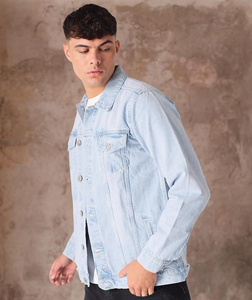 Chaqueta de Lona y Mezclilla de Lujo para Hombre, Calidad Premium, Personalizable, 100% Algodón, Secado Rápido, Transpirable, Ecológica, Resistente al Viento - Product Image 3