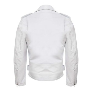 Chaqueta de Motociclista de Cuero PU con Botones y Cremallera, Talla Grande, Elegante y de Lujo para Hombre, Forro de Spandex Cómodo para Invierno, Buena Calidad - Product Image 2