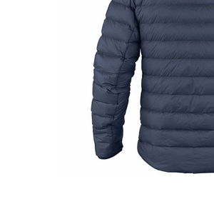 Chaqueta acolchada personalizada de color azul marino de alta calidad para unisex, transpirable y antibacteriana, para uso en invierno. - Product Image 6