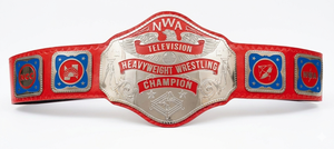 Ceinture de championnat de lutte poids lourd NWA RED pour adultes - Product Image 2