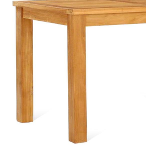 Table de salle à manger au design moderne, structure en teck, matériau durable pour la maison et le jardin. - Product Image 4